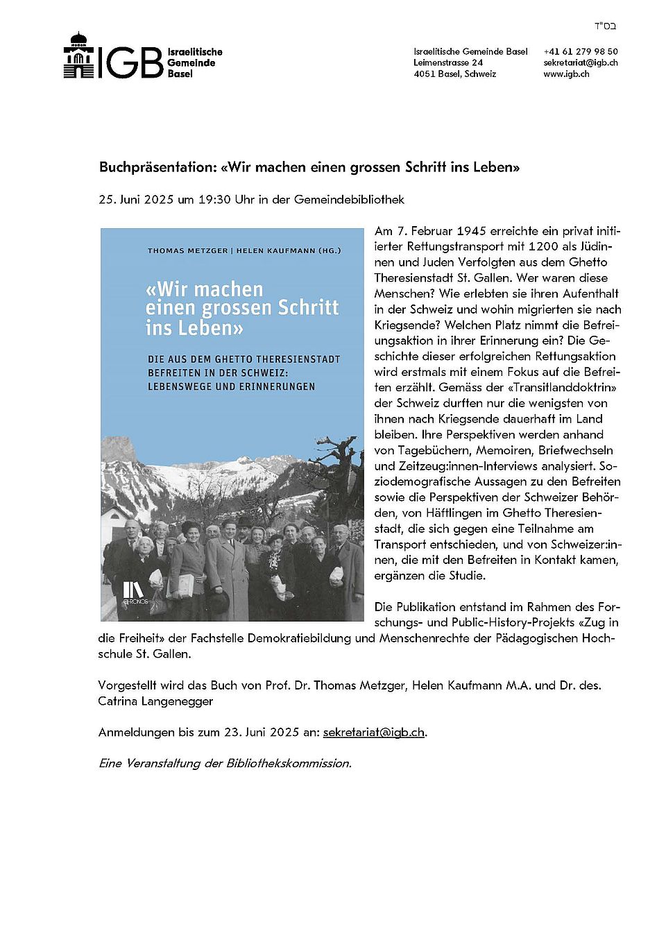 Buchpräsentation